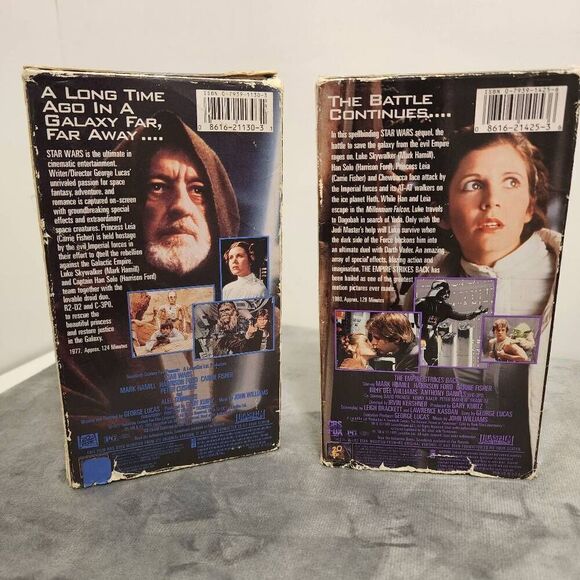 Star Wars - A New Hope & The Empire Strikes Back Fox Video VHS Release - Picture 3 of 5